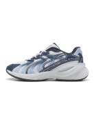 Puma Pantofi sport Inverse wedge cu garnituri de piele - Albastru inchis/Alb murdar