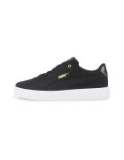 Puma Pantofi sport low-top din piele ecologica Skye Clean Raw Metallic - Alb/Negru