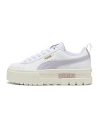 Puma Pantofi sport Mayze de piele cu insertii sintetice - Alb/Lila