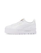 Puma Pantofi sport Mayze de piele cu insertii sintetice - Alb optic