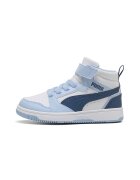 Puma Pantofi sport mid-cut cu velcro Rebound V6 - Albastru pastel/Alb optic