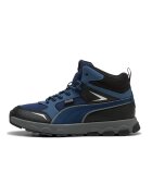 Puma Pantofi sport mid-high cu finisaj rezistent la apa Evolve - Negru/Albastru inchis