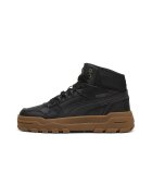Puma Pantofi sport mid-high de piele cu garnituri sintetice Rebound Abrupt - Negru/Maro scortisoara