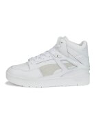 Puma Pantofi sport mid-high de piele ecologica cu garnituri de piele intoarsa Slipstream - Alb optic