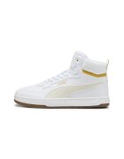 Puma Pantofi sport mid-high de piele ecologica cu model unisex Caven 2.0 - Alb optic/Bej deschis