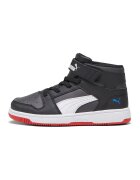 Puma Pantofi sport mid-high de piele ecologica Rebound Layup - Rosu/Alb/Negru
