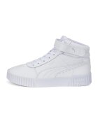 Puma Pantofi sport mid-high de piele si piele ecologica Carina 2.0 - Alb murdar