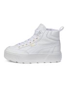 Puma Pantofi sport mid-high de piele si piele ecologica Karmen - Alb optic