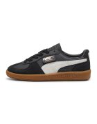 Puma Pantofi sport Palermo de piele intoarsa si ecologica - Alb/Negru