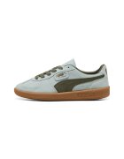 Puma Pantofi sport Palermo de piele intoarsa si piele - Verde/Albastru pal