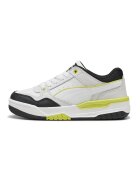Puma Pantofi sport Rebound Retro cu insertii de piele - Gri deschis/Alb murdar/Verde lime