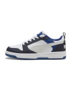 Puma Pantofi sport Rebound V6 din piele ecologica - Alb/Negru/Albastru royal