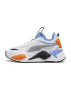 Puma Pantofi sport RS-X de plasa cu garnituri de piele ecologica - Alb/Portocaliu