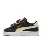 Puma Pantofi sport Smash 3.0 Playdate V de piele ecologica cu barete velcro - Negru/Galben