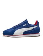 Puma Pantofi sport Softride St Miler cu garnituri de piele intoarsa - Alb/Albastru royal