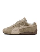 Puma Pantofi sport Speedcat Elevated din piele intoarsa cu logo brodat - Alb fildes/Maro nisip