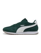 Puma Pantofi sport St Miller de piele intoarsa si plasa - Verde inchis