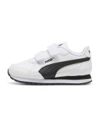 Puma Pantofi sport ST Runner v4 cu inchidere velcro - Negru/Alb optic