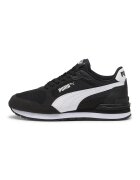 Puma Pantofi sport ST Runner v4 cu insertii din material textil - Alb/Negru