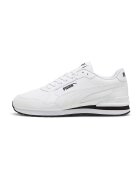 Puma Pantofi sport ST Runner v4 de piele si piele ecologica - Negru/Alb optic