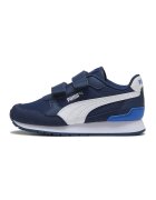 Puma Pantofi sport ST Runner v4 NL cu inchidere velcro - Alb/Albastru inchis