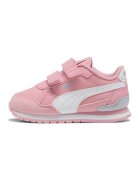 Puma Pantofi sport ST Runner v4 NL cu inchidere velcro - Alb/Gri deschis/Roz pastel
