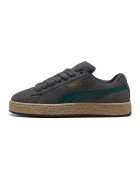 Puma Pantofi sport Suede XL din piele intoarsa cu sireturi de rezerva - Verde englez/Gri inchis