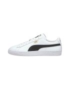 Puma Pantofi sport unisex de piele Basket Classic - Alb/Negru