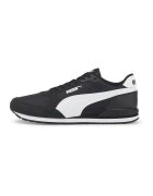 Puma Pantofi sport unisex de piele ecologica si material textil ST Runner v3 - Alb/Negru