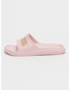 Puma Papuci cu imprimeu logo Divecat v2 Lite - Auriu/Roz pastel