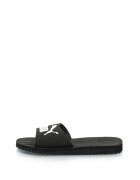 Puma Papuci cu logo Purecat - Alb/Negru