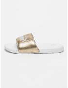 Puma Papuci din piele cu logo Cool Cat 2.0 - Alb/Auriu