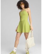 Puma Rochie evazata cu logo - Verde fistic