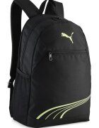Puma Rucsac cu buzunare exterioare FUNDAMENTAL - 20 L - Negru/Verde lime