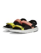 Puma Sandale colorblock cu velcro Evolve - Negru/Galben/Roz somon