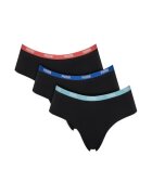 Puma Set 3 boxeri dama 907592 - Bumbac/Elastan - Negru - Negru