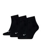 Puma Set de 3 perechi de sosete scurte unisex cu detalii logo - Alb/Negru