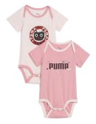 Puma Set de body-uri din amestec de bumbac - 2 piese - Alb/Roz
