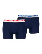 Puma Set de boxeri cu banda logo in talie - 2 perechi - Albastru inchis/Albastru indigo