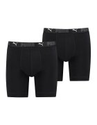 Puma Set de boxeri din amestec de bumbac organic cu logo - 2 perechi - Negru
