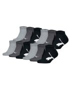 Puma Set de sosete din amestec de bumbac - 12 perechi - Negru/Gri