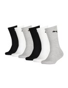 Puma Set de sosete lungi - 6 perechi - Alb/Negru/Gri