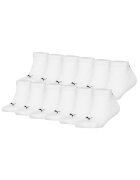 Puma Set de sosete scurte cu logo - 12 perechi - Alb