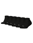 Puma Set de sosete scurte cu logo - 6 perechi - Negru