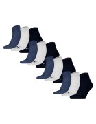 Puma Set de sosete scurte unisex - 12 perechi - Gri melange/Albastru