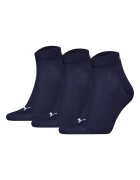 Puma Set de sosete scurte unisex - 3 perechi - Alb/Bleumarin