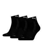 Puma Set de sosete scurte unisex - 3 perechi - Negru/Alb optic