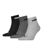 Puma Set de sosete scurte unisex cu logo contrastant - 3 perechi