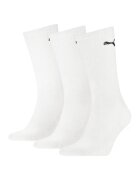 Puma Set de sosete unisex lungi cu logo brodat - 3 perechi - Alb