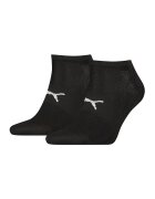 Puma Set de sosete unisex pana la glezna - 2 perechi - Alb/Negru stins